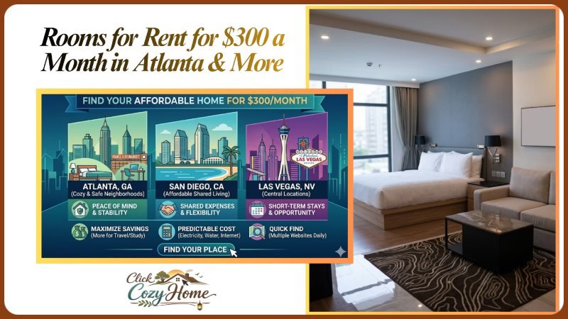 Rooms for Rent for $300 a Month