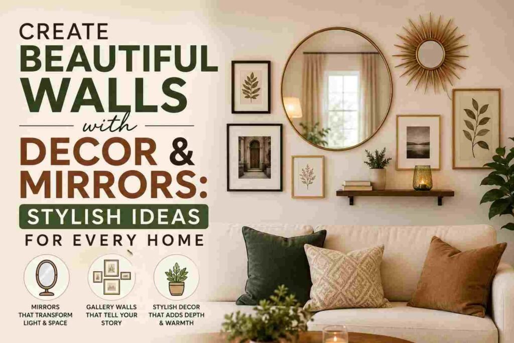 Create Beautiful Walls with Decor & Mirrors